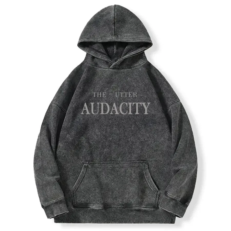 The Utter Audacity Vintage Washed Oversized Hoodie